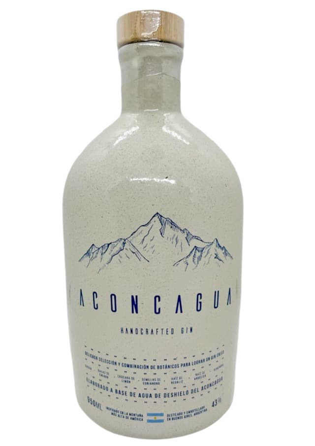 Gin Aconcagua Handcrafted Botellon Ceramico X 950cc