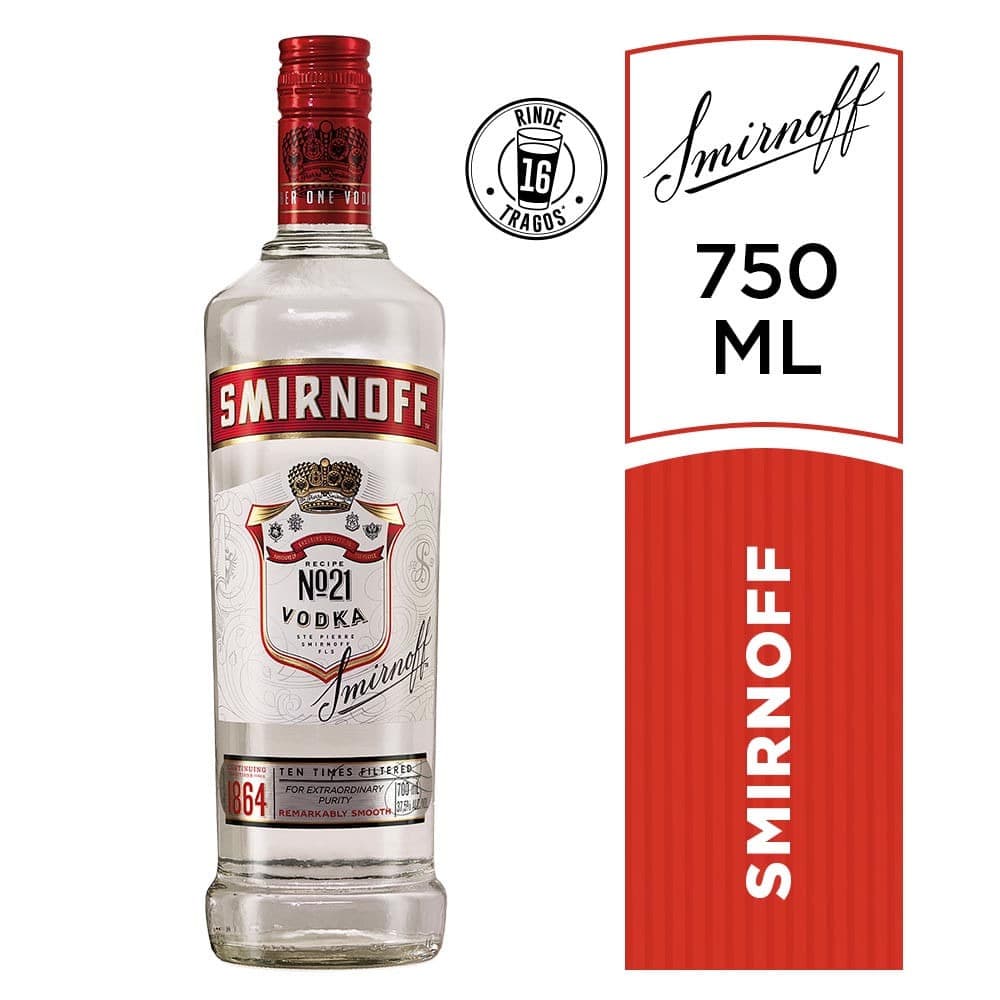 Vodka Smirnoff Regular 750ml