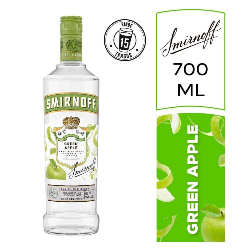 Vodka Smirnoff Green Apple 700ml
