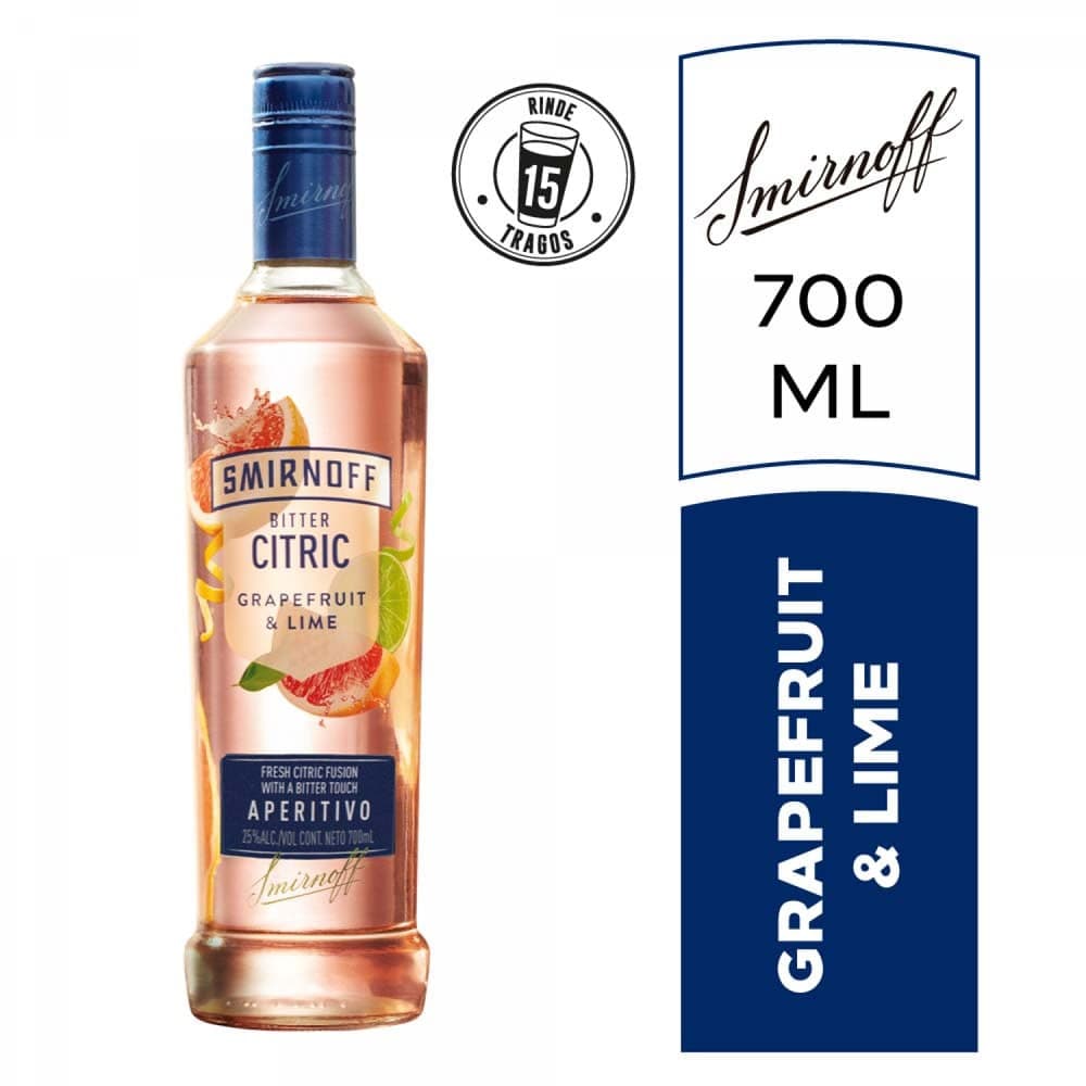 Vodka Smirnoff Grapefruit & Lime 700ml