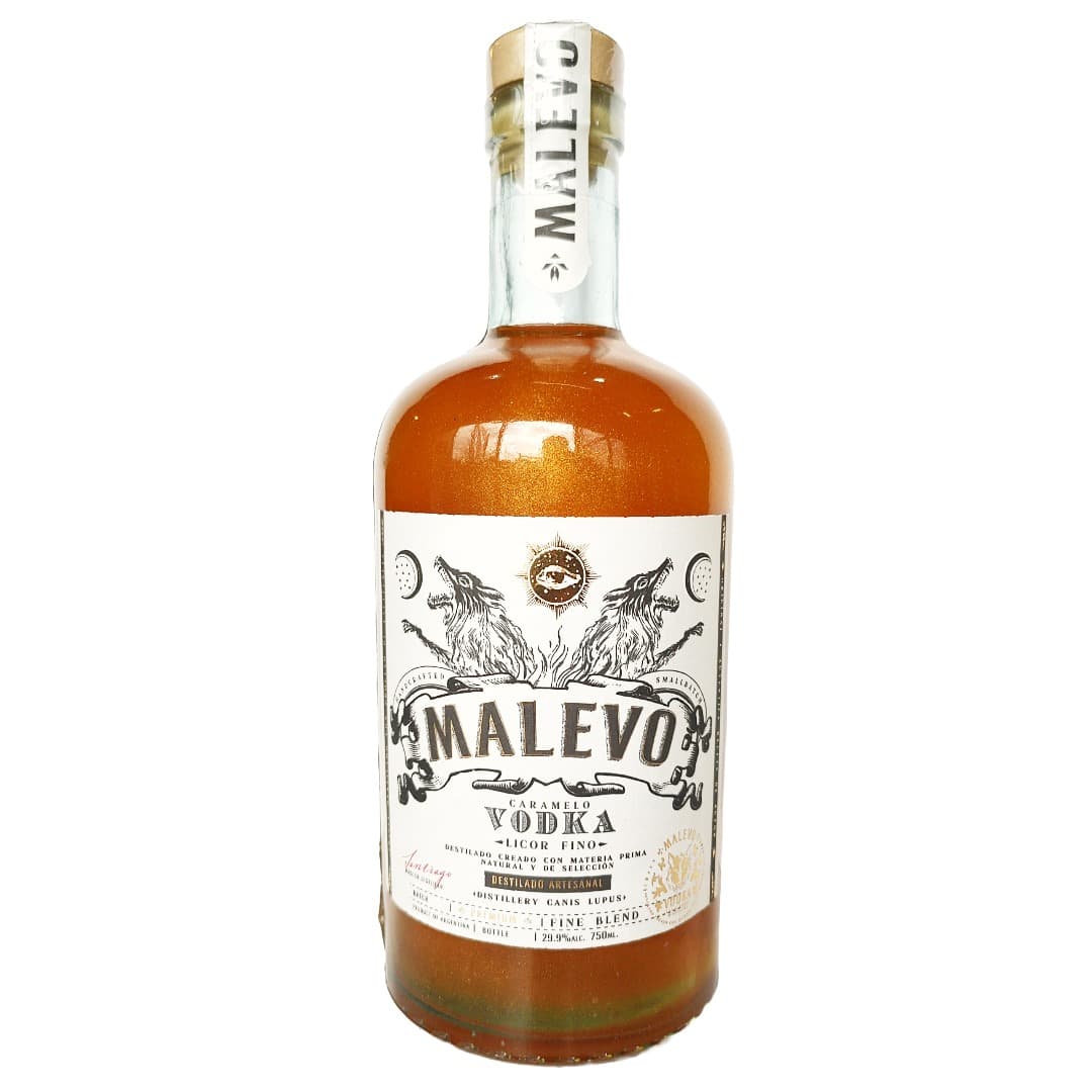 MALEVO Licor Fino Vodka + Caramelo