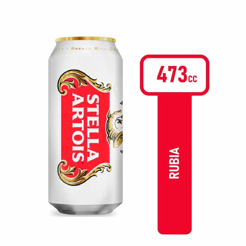 Cerveza Stella Artois Lata 473ml