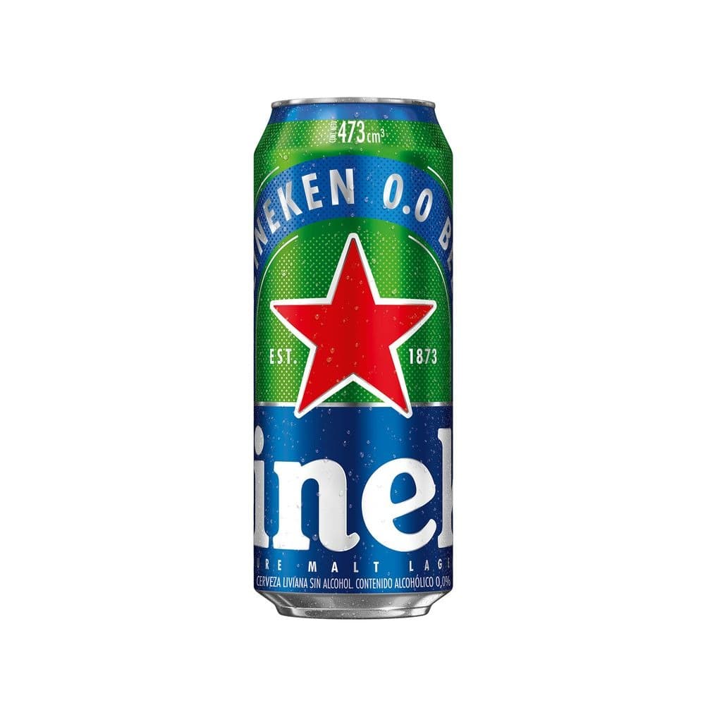 Cerveza Heineken Cero Lata 473cc