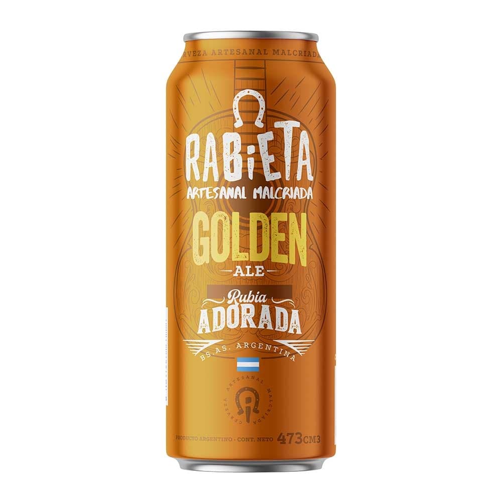 Cerveza Rabieta Golden Ale Lata 473ml