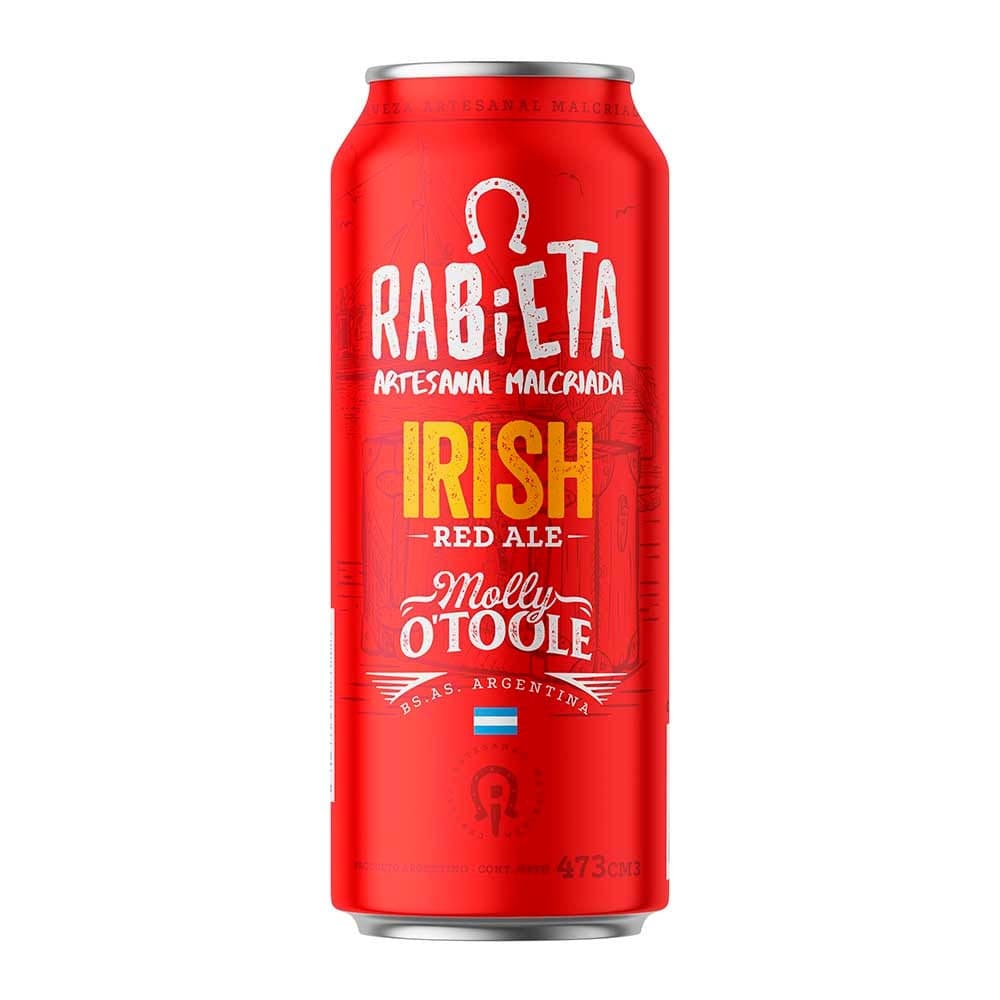 Cerveza Rabieta Red Irish Ale Lata 473ml