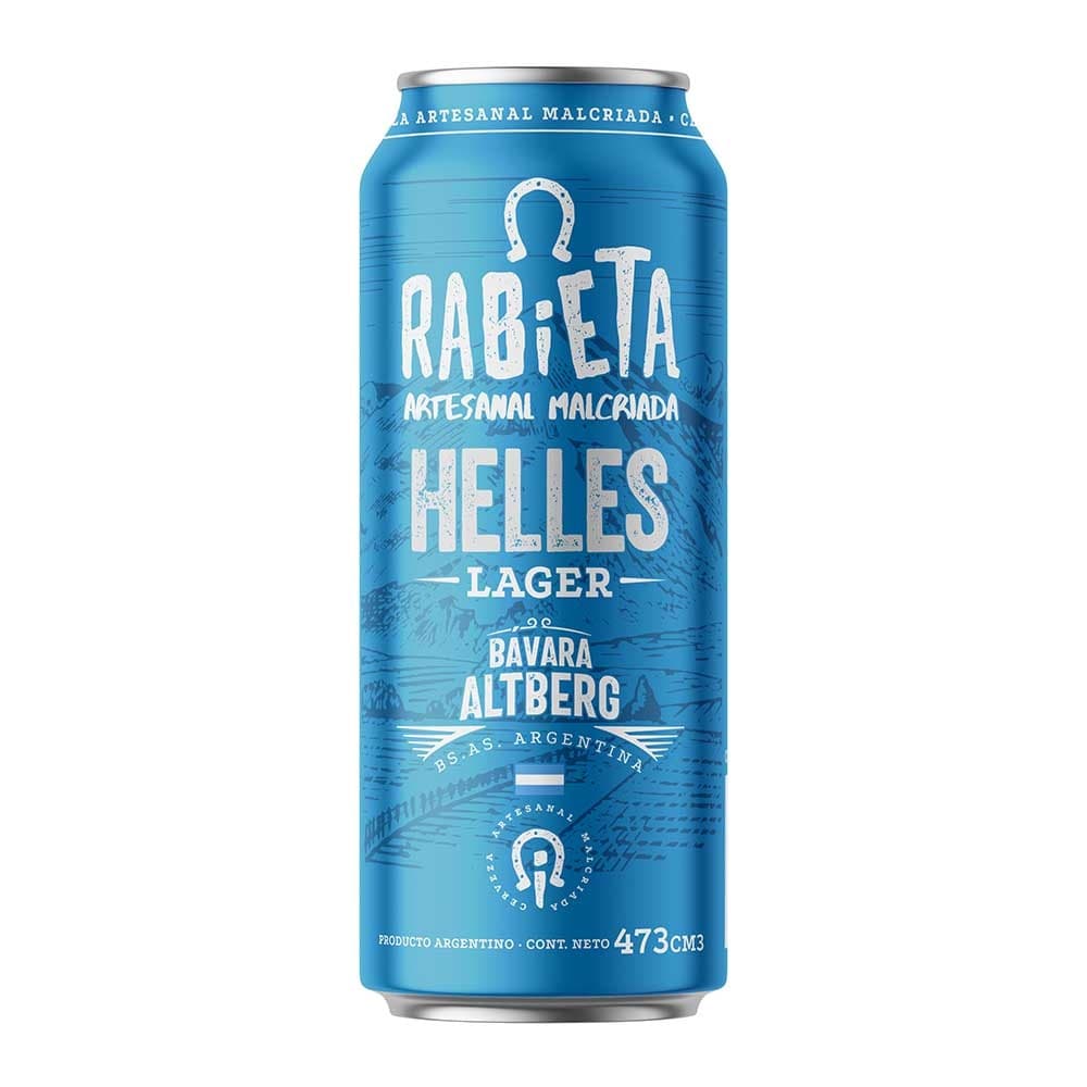 Cerveza Rabieta Helles Munich Lata 473ml