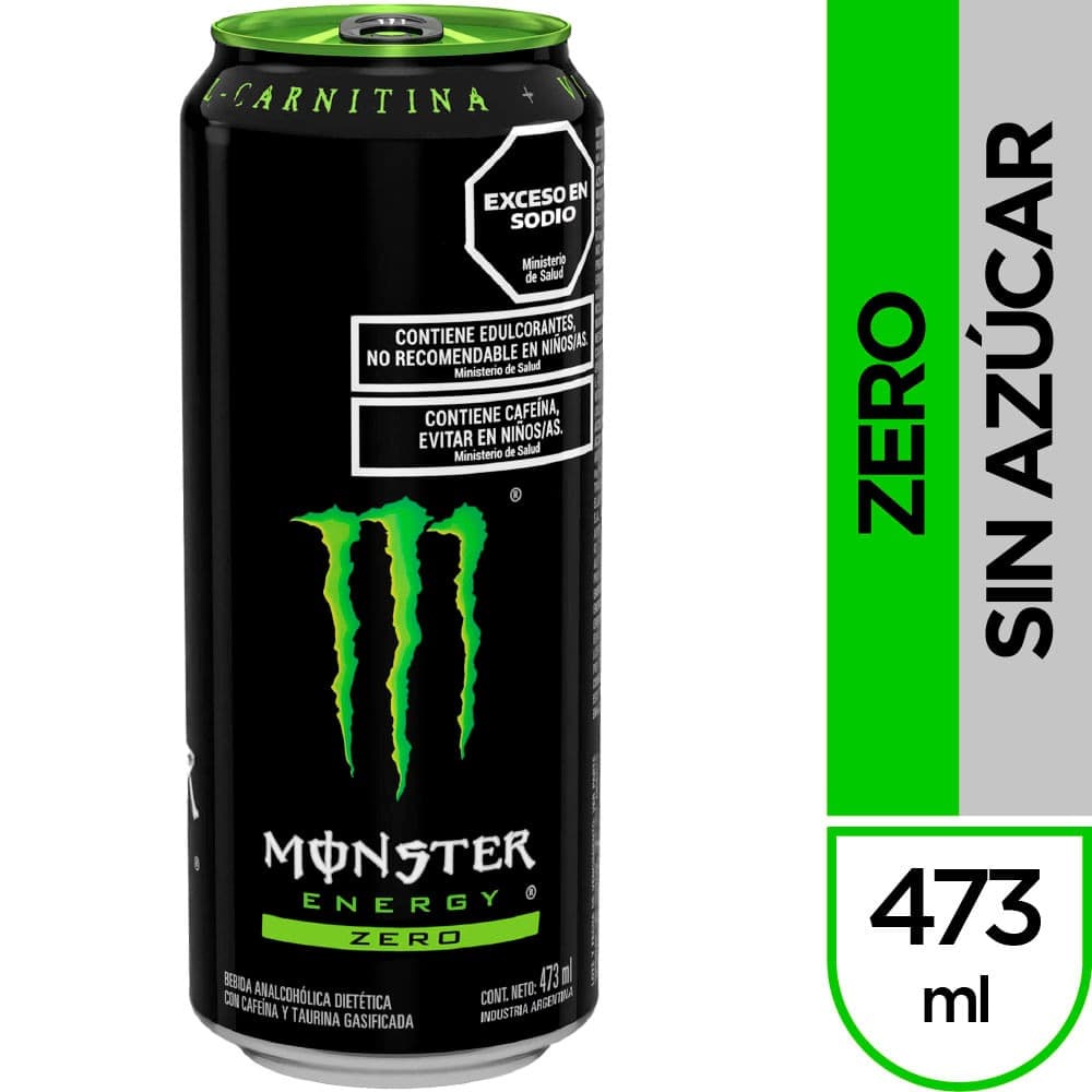 ENERGIZANTE MONSTER GREEN ZERO 473CC